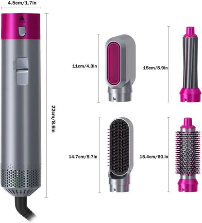 Ceramic Air Wrap Styler 5-in-1 | Professional Hot Air Brush