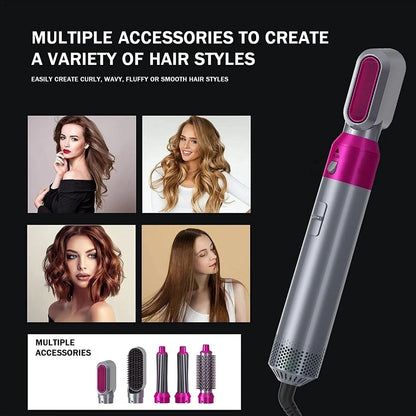 Ceramic Air Wrap Styler 5-in-1 | Professional Hot Air Brush